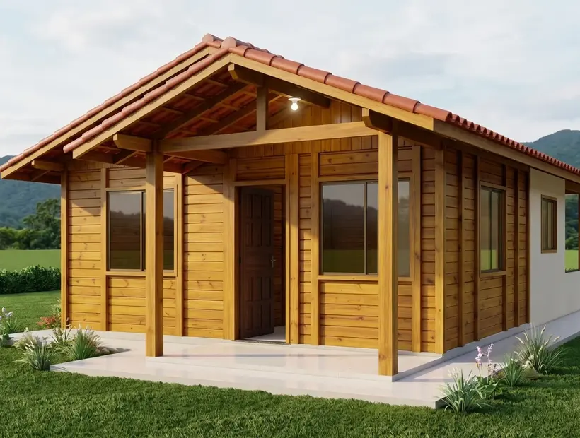 Parede de madeira, forro e acabamento: detalhes que mudam a casa