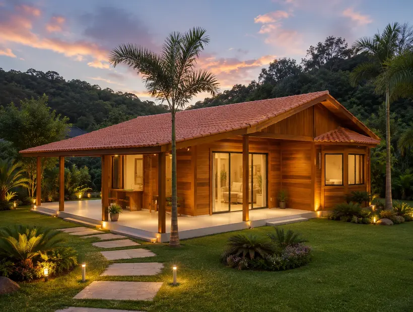 Casa de madeira para aposentadoria: conforto, acesso e simplicidade