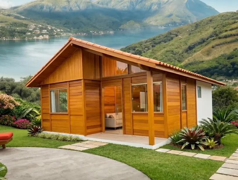Telhado, beiral e cobertura em casas de madeira: o que observar